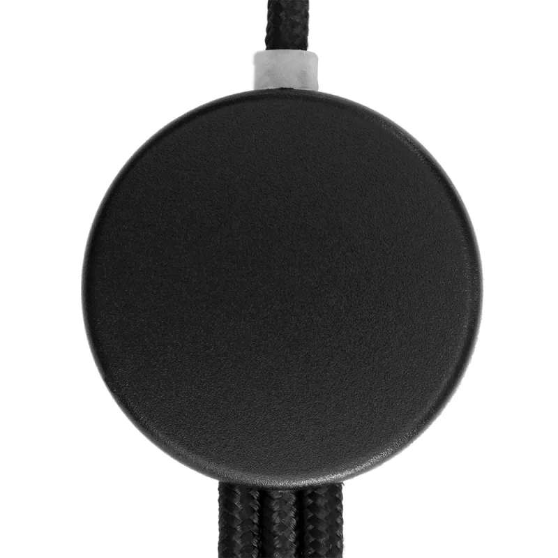 Kabel 3w1 z podświetlanym logo długi 120 cm, W201TG - czarny (EG053403)