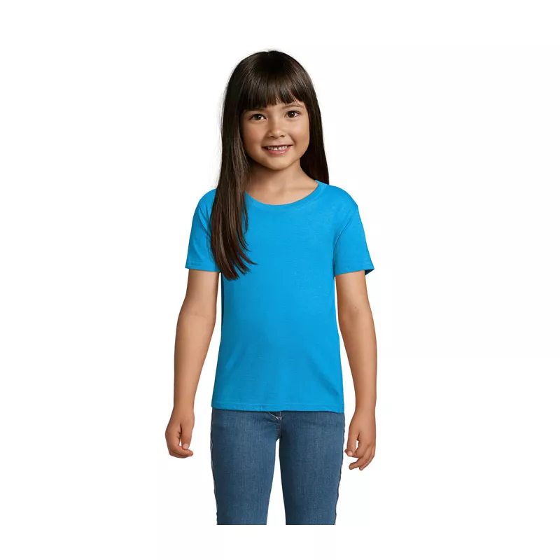 Koszulka organiczna 150 g/m² Sol's CRUSADER KIDS - Aqua (S03580-AQ)