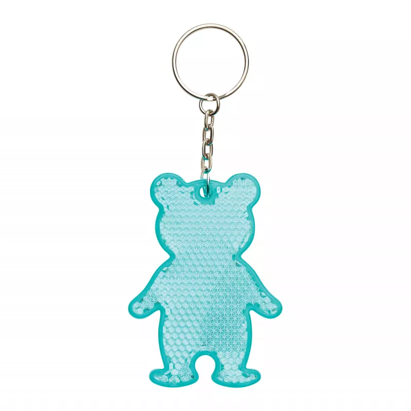 Brelok odblaskowy TEDDY - turkusowy (56-0402529)