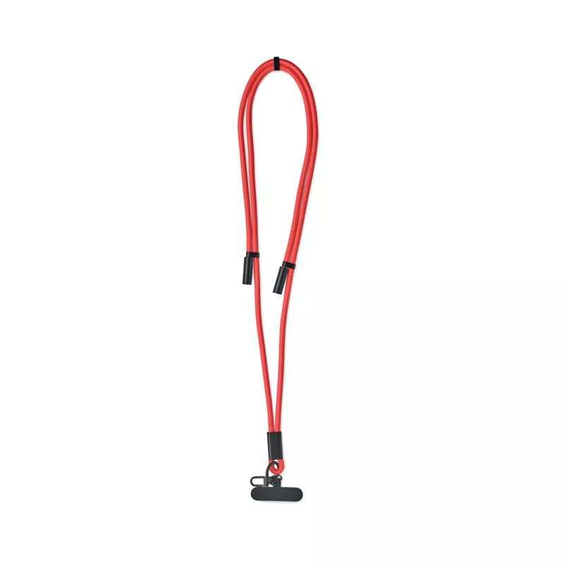 Smycz do telefonu z kablem 60W USB-C COCHARGE - Czerwony (MO2618-05)