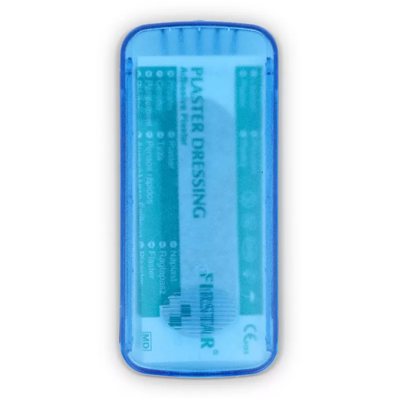 Pudełko z 5 plastrami z polietylenu (56 × 18 mm) - niebieski (LT90320-N0011)