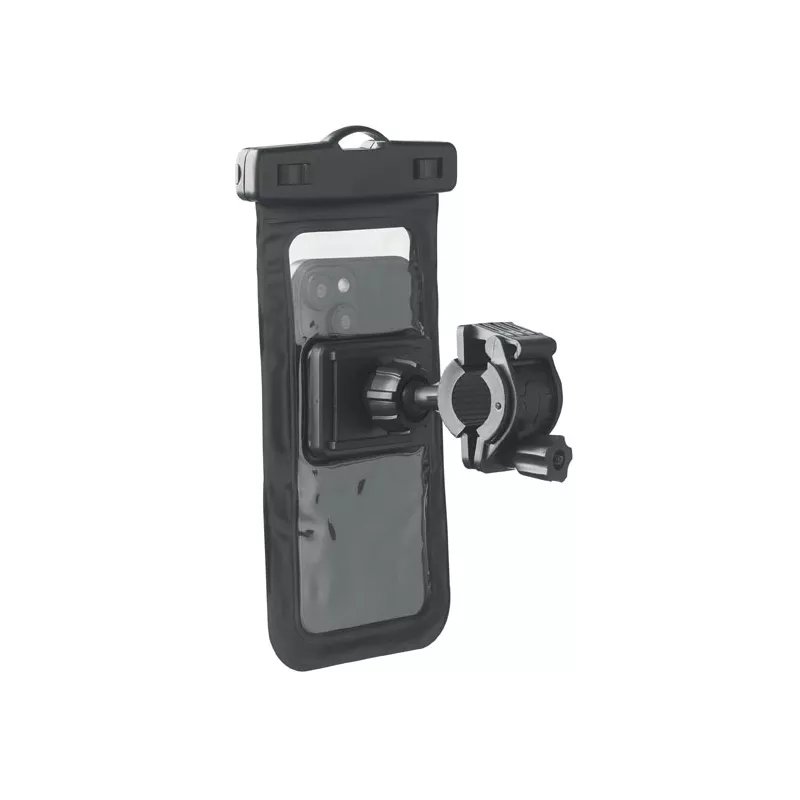 Uchwyt rowerowy na telefon wodoodporny IPX6 SOSTENER - Czarny (MO2430-03)