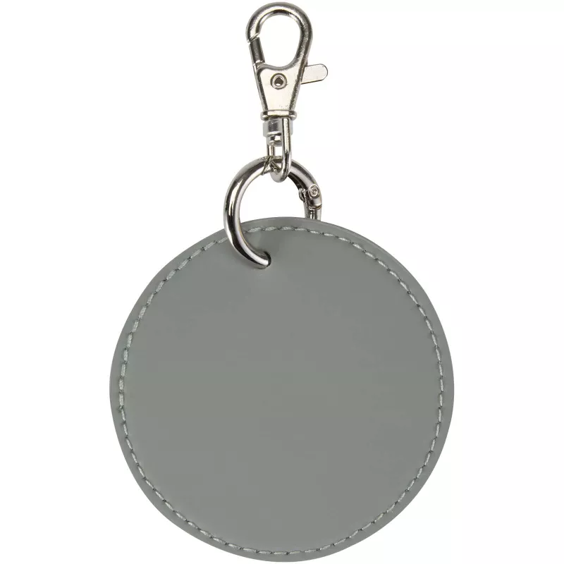 Resi Plus brelok z okrągłą zawieszką z recyklingowanego materiału z certyfikatem GRS  - Szary (13014082)