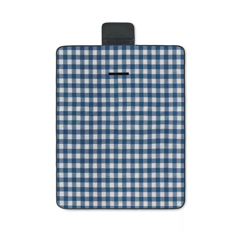 Koc piknikowy z polaru RPET 120x150 cm 150 g/m² CALY - Niebieski (MO6891-04)