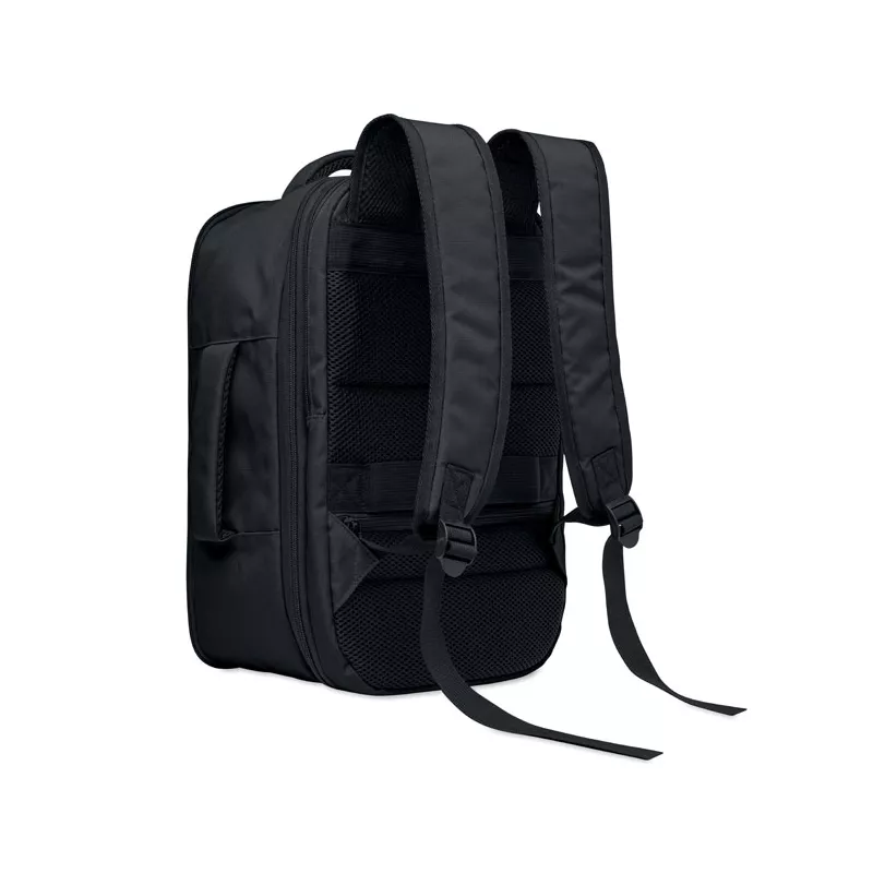 Plecak kabinowy z RPET na laptop 15" FLYSAFE - Czarny (MO2840-03)