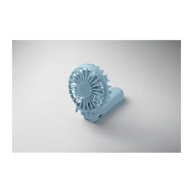 Wentylator ręczny składany z 3 prędkościami IBERA - Baby Blue (MO2779-66)
