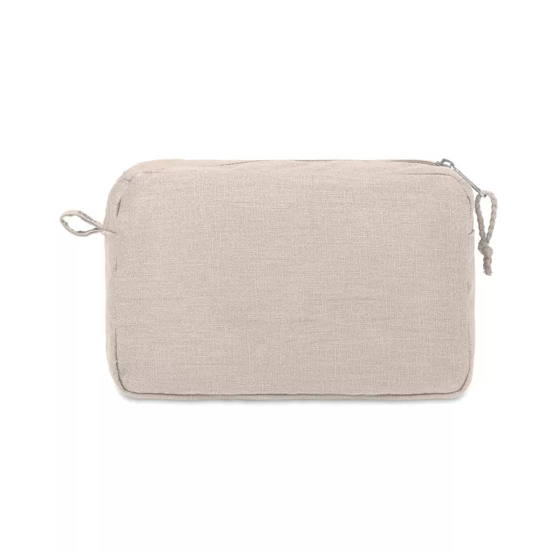 Kosmetyczka z konopi 200 g/m² NAIMA COSMETIC - Bezowy (MO6165-13)