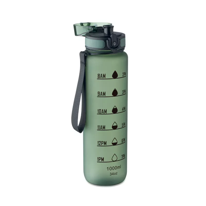 Butelka sportowa RPET 1000 ml ISFORDEN MARK - Ciemnozielony (MO2672-60)