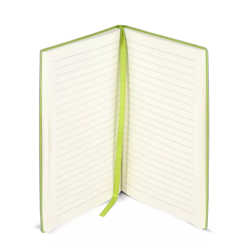 Notatnik Yuzu z miękką okładką Thermo A5 - czarno / jasnozielony (LT92091-N0232)