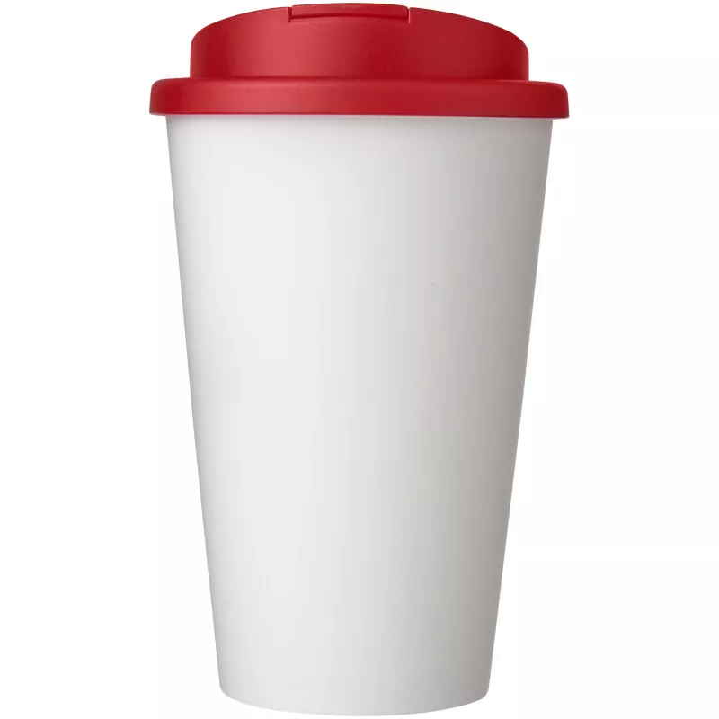 Americano® 350 ml tumbler with spill-proof lid - Biały-Czerwony (21069502)