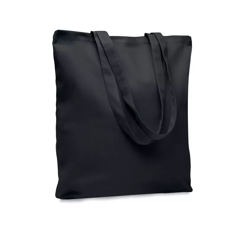 Torba bawełniana na zakupy 270 g/m² RASSA COLOURED - Czarny (MO6442-03)