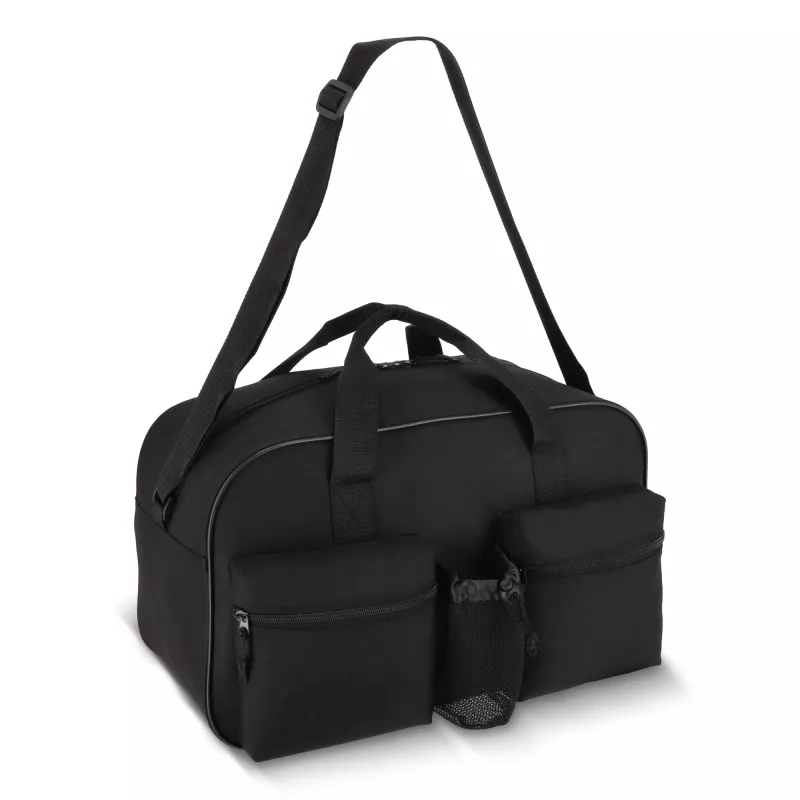 Torba sportowo-podróżna R-PET 600D 46 x 21 x 27,5 cm 25 l - czarny (LT95367-N0002)