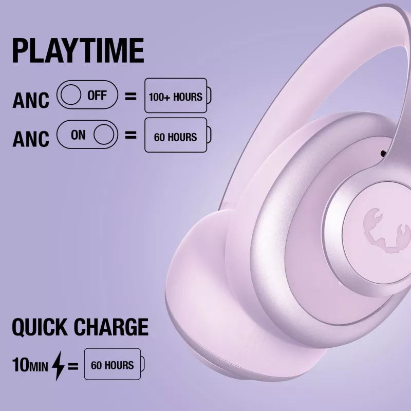 Fresh 'n Rebel Clam Ace 2 Słuchawki Over-Ear ANC - liliowy (LT49744-N0071)