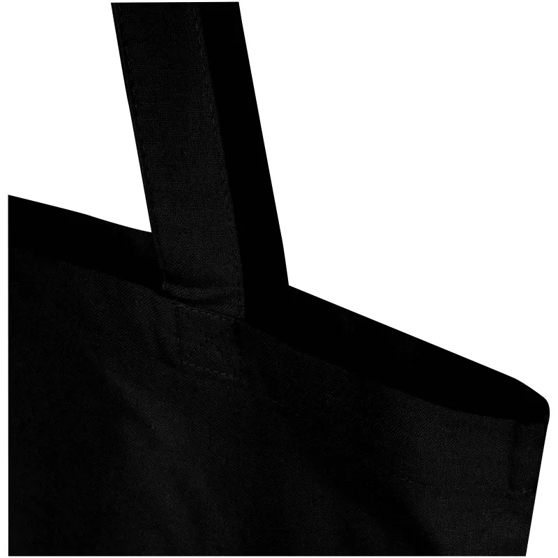 Madras Blend torba na zakupy z bawełny z recyklingu z certyfikatem GRS o gramaturze 140 g/m² i pojemności 7l - Czarny (12076090)