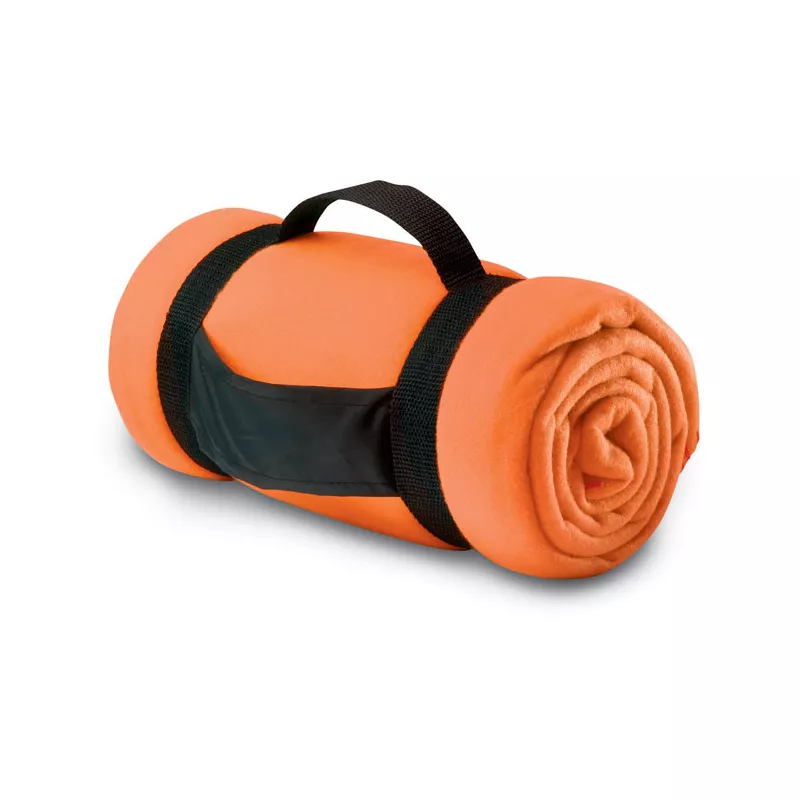 Koc polarowy z rączką 120x150 cm 180 g/m² STAVENGER - Pomaranczowy (MO7245-10)
