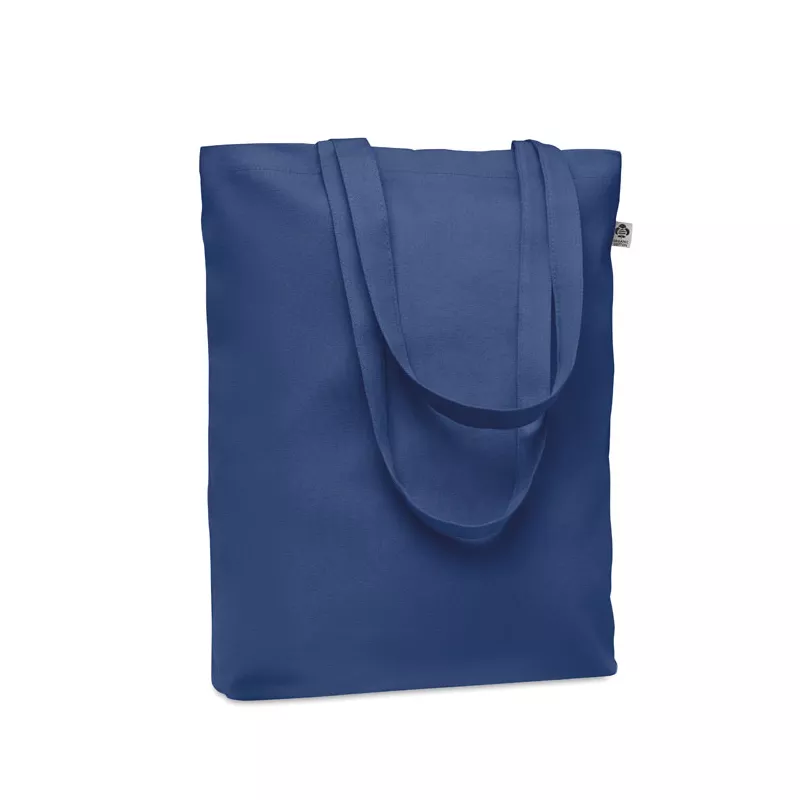 Torba płócienna z bawełny organicznej 270 g/m² COCO - Niebieski (MO6713-04)