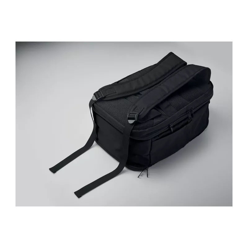 Plecak kabinowy z RPET na laptop 15" FLYSAFE - Czarny (MO2840-03)
