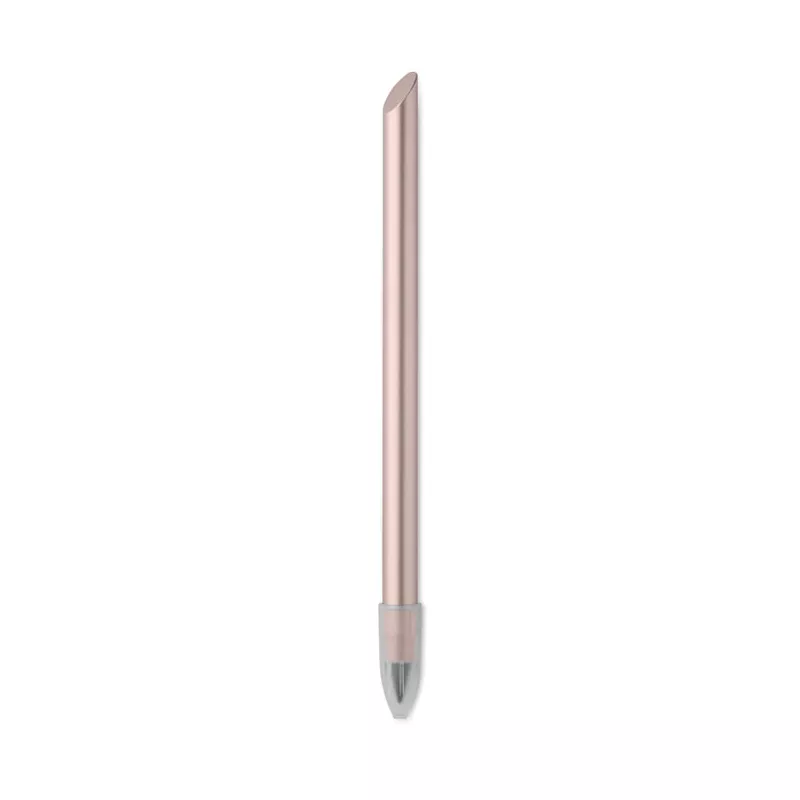 Długopis bezatramentowy z aluminium PENEVER - Bezowy/Czerwony (MO2354-95)
