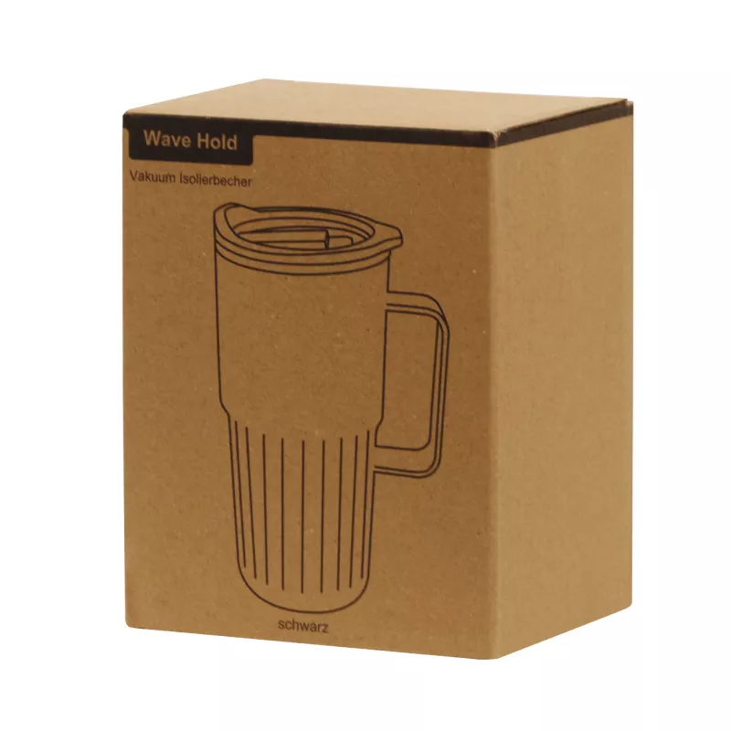 Próżniowy kubek 450 ml WAVE HOLD - czarny (56-0304709)