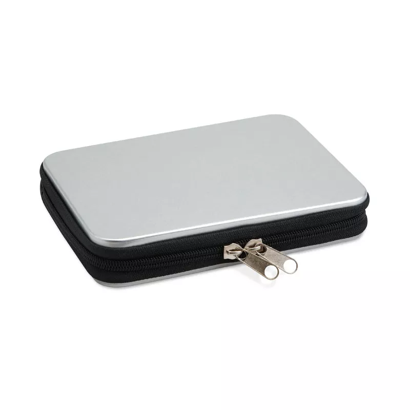 Zestaw narzędzi w aluminiowym etui PAUL - Czarny (MO8241-03)