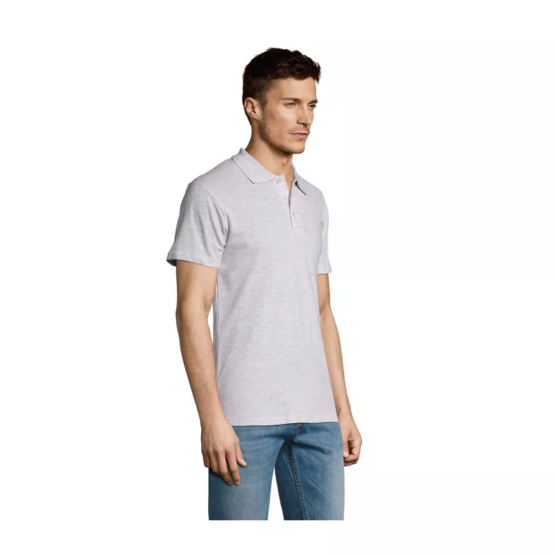 Koszulka polo męska piqué 170 g/m² Sol's SUMMER II - Popiól (S11342-AS)