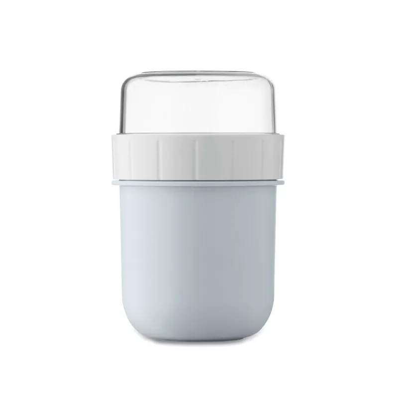Kubek śniadaniowy z pojemnikiem 450 ml CUP ON GO - Baby Blue (MO2679-66)
