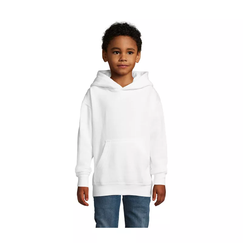 Bluza dziecięca z kapturem 280 g/m² Sol's SLAM KIDS - Bialy (S13255-WH)