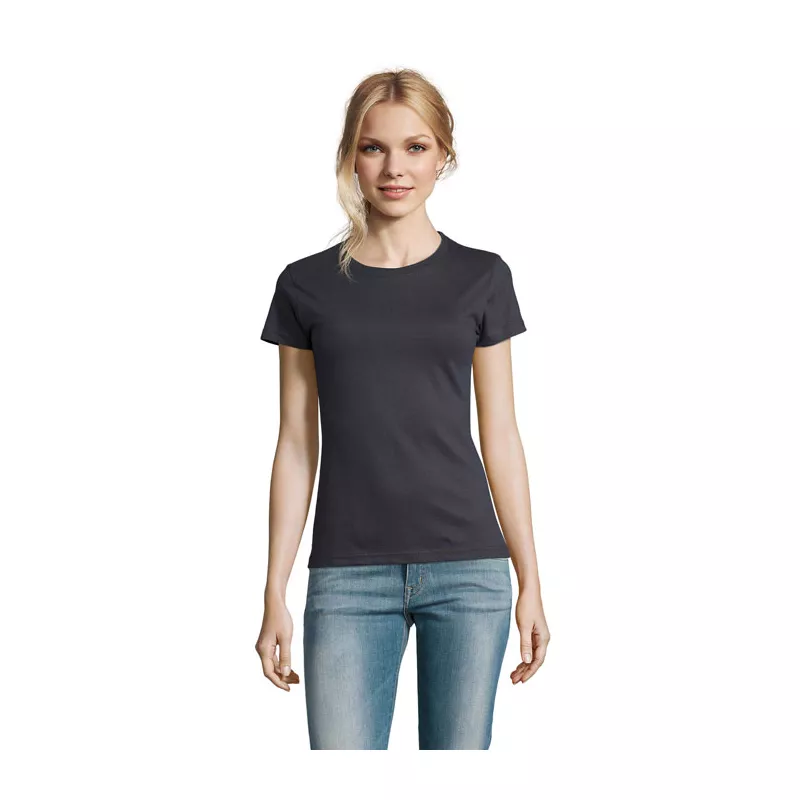 Koszulka damska 190 g/m² Sol's IMPERIAL WOMEN - Mysi Szary (S11502-MU)