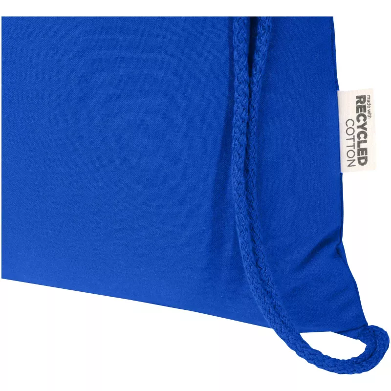Oregon Blend torba ściągana sznurkiem z materiału materiału z recyklingu, 140 g/m², 5 l, posiadająca certyfikat GRS - Błękit królewski (12076153)