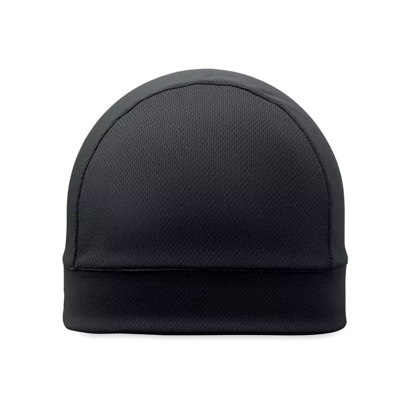 Czapka sportowa z wentylacją z poliestru SHIELD - Czarny (MO2878-03)