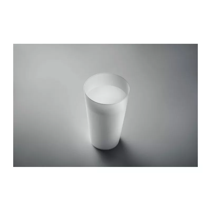 Kubek eventowy wielorazowy z PP 500 ml FESTA LARGE - Bialy (MO9907-06)