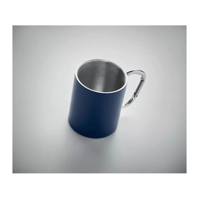 Kubek stalowy z karabińczykiem 300 ml TRUMBA - Francuski Granat (MO6873-85)