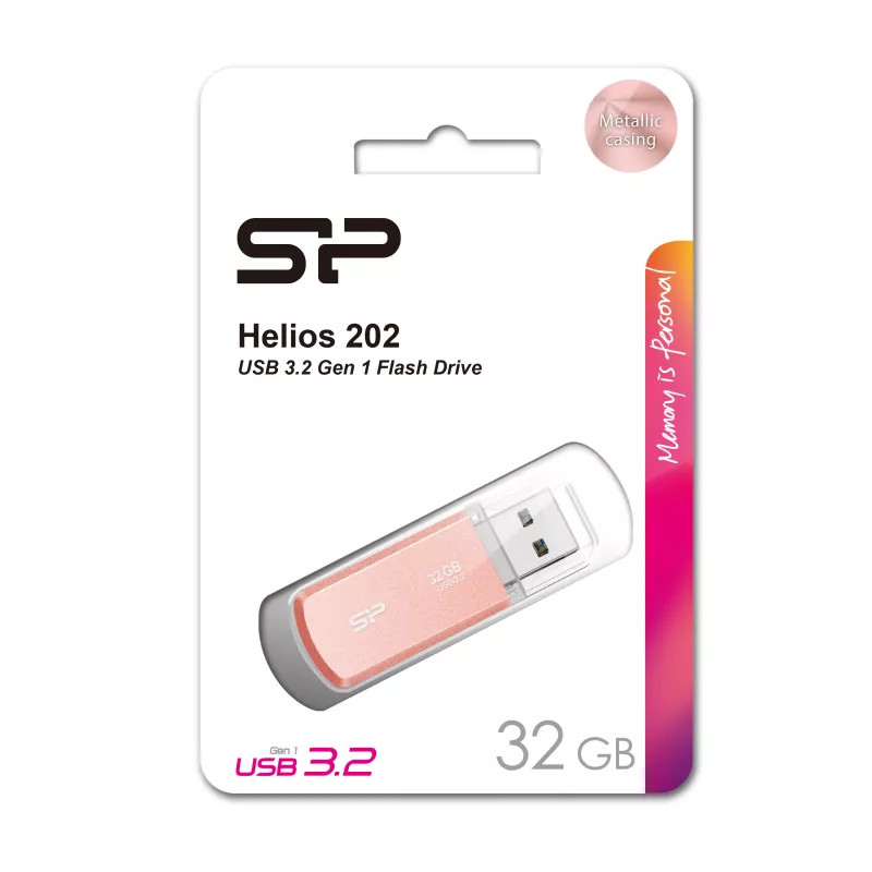 Pendrive HELIOS 202, 32GB 3.2 Gen 1 Silicon Power - różowy (EG833811 32GB)