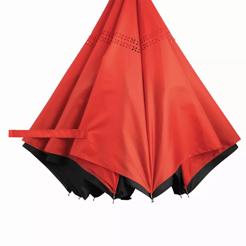 Parasol FLIPPED - czarny, czerwony (56-0103371)