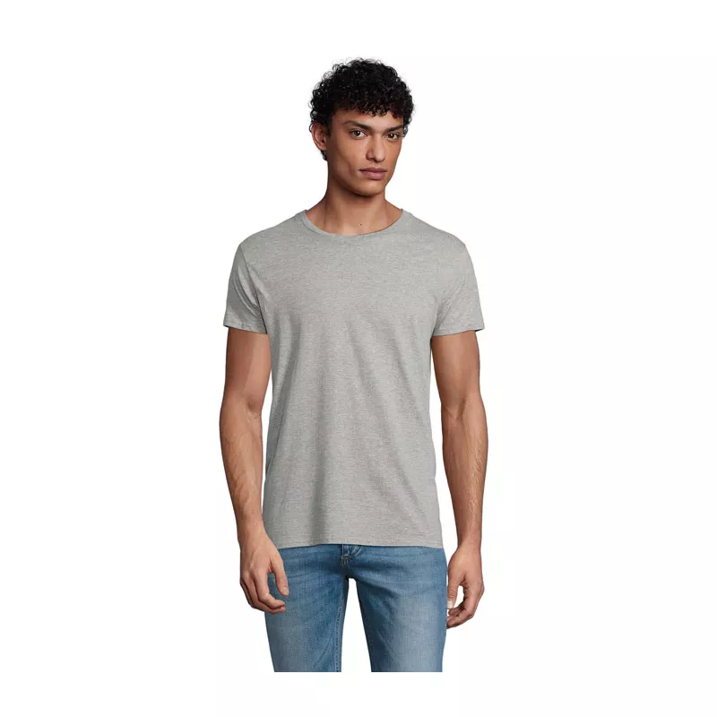Koszulka męska organiczna 175 g/m² Sol's PIONEER MEN - Szary Melanż (S03565-GM)