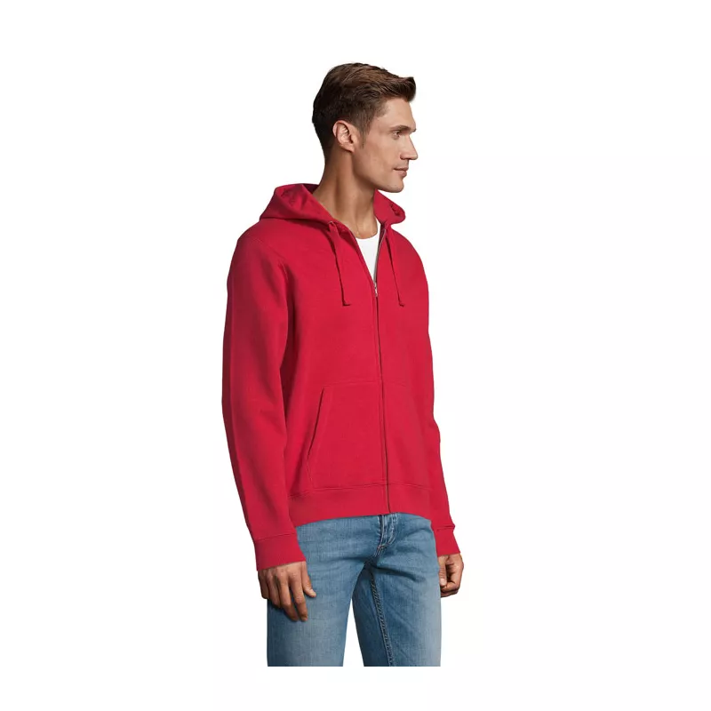 Bluza męska rozpinana 280 g/m² Sol's SPIKE MEN - Czerwony (S03105-RD)