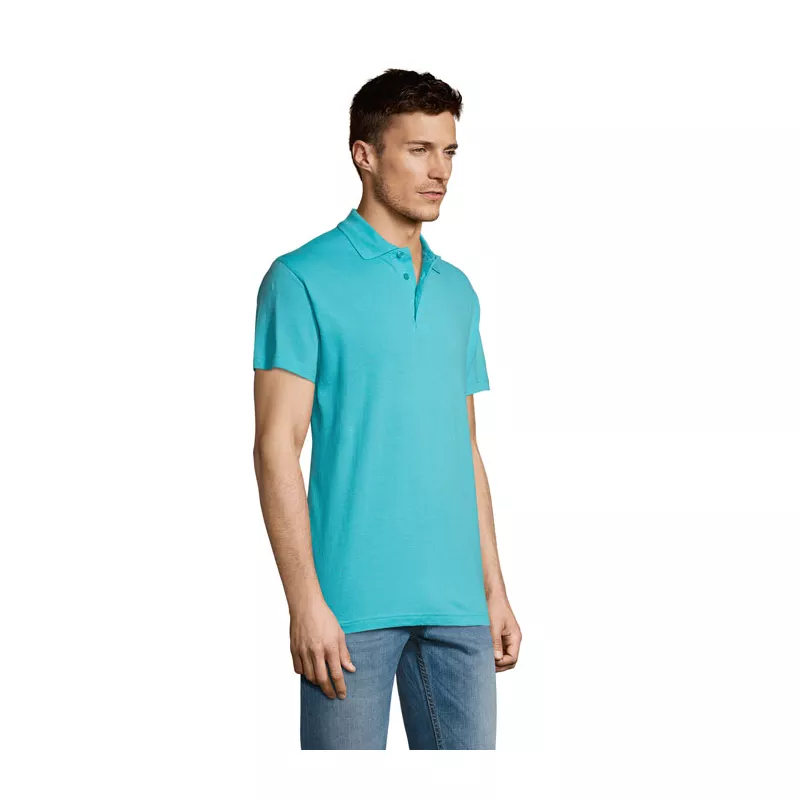 Koszulka polo męska piqué 170 g/m² Sol's SUMMER II - Niebieski Atol (S11342-AL)