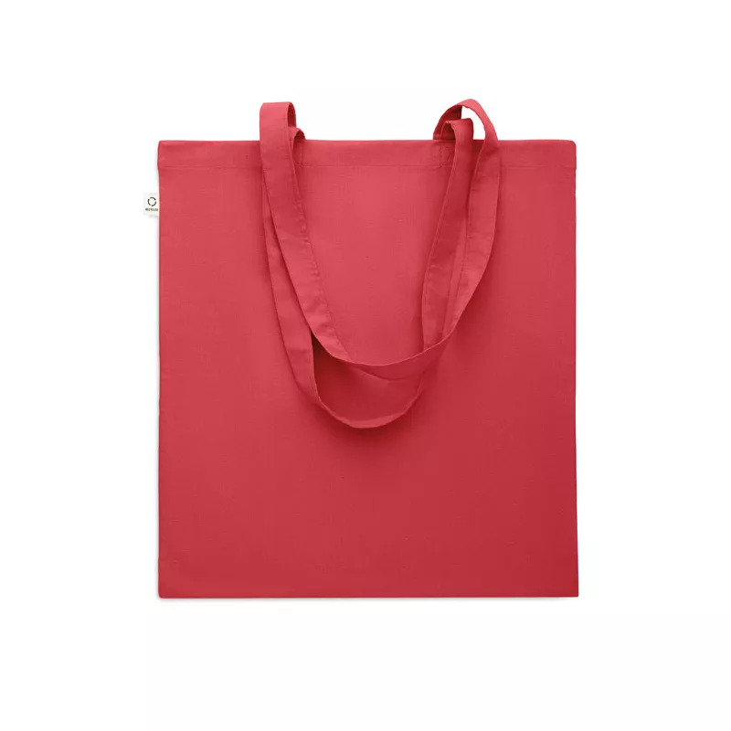 Torba z bawełny z recyklingu 140 g/m² VIVEKA COLOUR - Czerwony (MO2302-05)