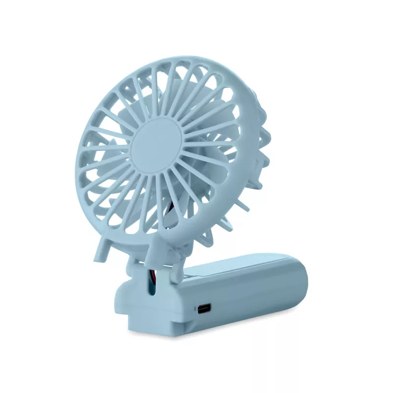 Wentylator ręczny składany z 3 prędkościami IBERA - Baby Blue (MO2779-66)