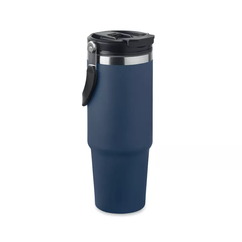 Kubek termiczny ze słomką ze stali 850 ml SUMA HAND - Francuski Granat (MO2561-85)
