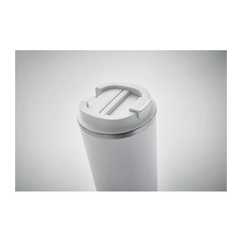 Kubek termiczny ze stali z recyklingu 510 ml BRACE + - Bialy (MO6579-06)