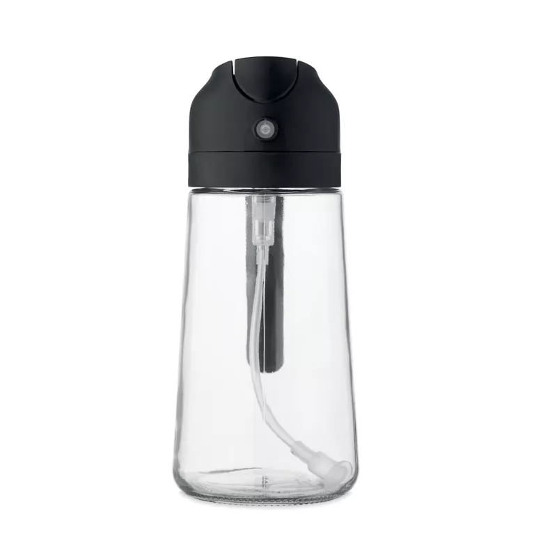 Dozownik i spryskiwacz do oliwy szklany 450 ml DIP - Czarny (MO2849-03)