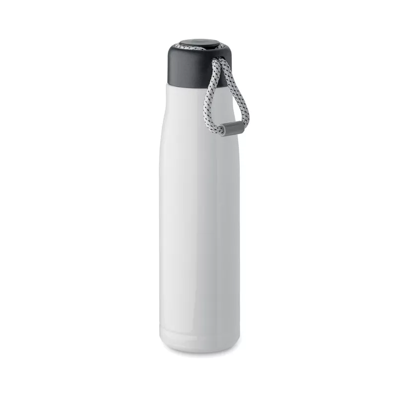 Butelka termiczna z uchwytem sznurkowym 500 ml CORDLE - Bialy (MO2413-06)