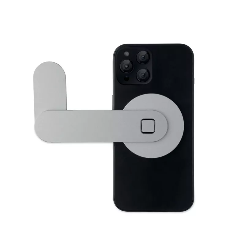Magnetyczny uchwyt na telefon z aluminium SCREENTACH - Srebrny (MO3160-14)