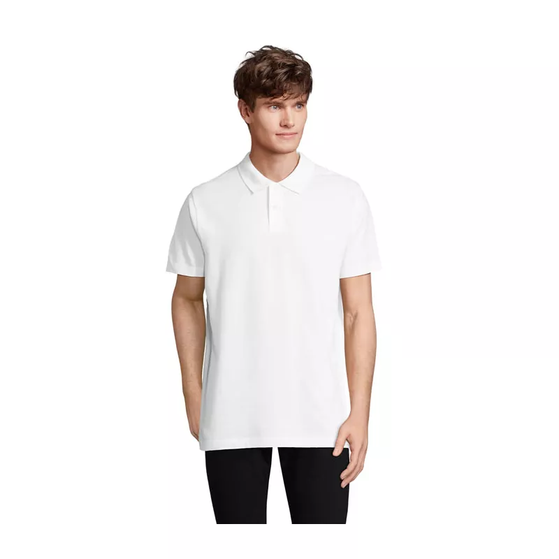 Koszulka polo unisex z czesanej bawełny Sol's PULSE - Bialy (S04502-WH)
