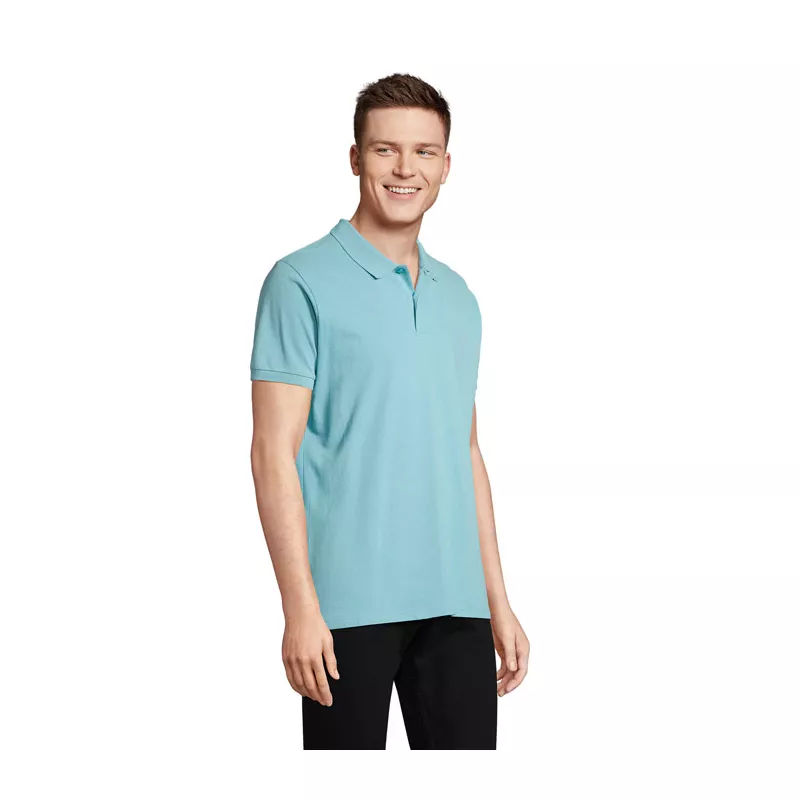 Polo męskie organiczne 170 g/m² Sol's PLANET MEN - Pool Blue (S03566-BP)