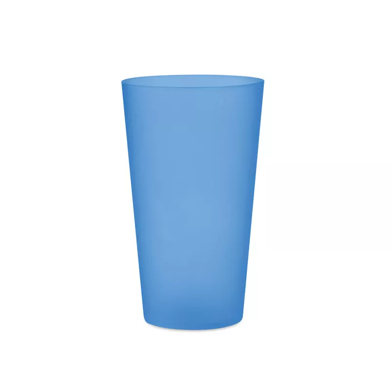 Kubek eventowy wielorazowy z PP 500 ml FESTA LARGE - Przezroczysty Niebieski (MO9907-23)