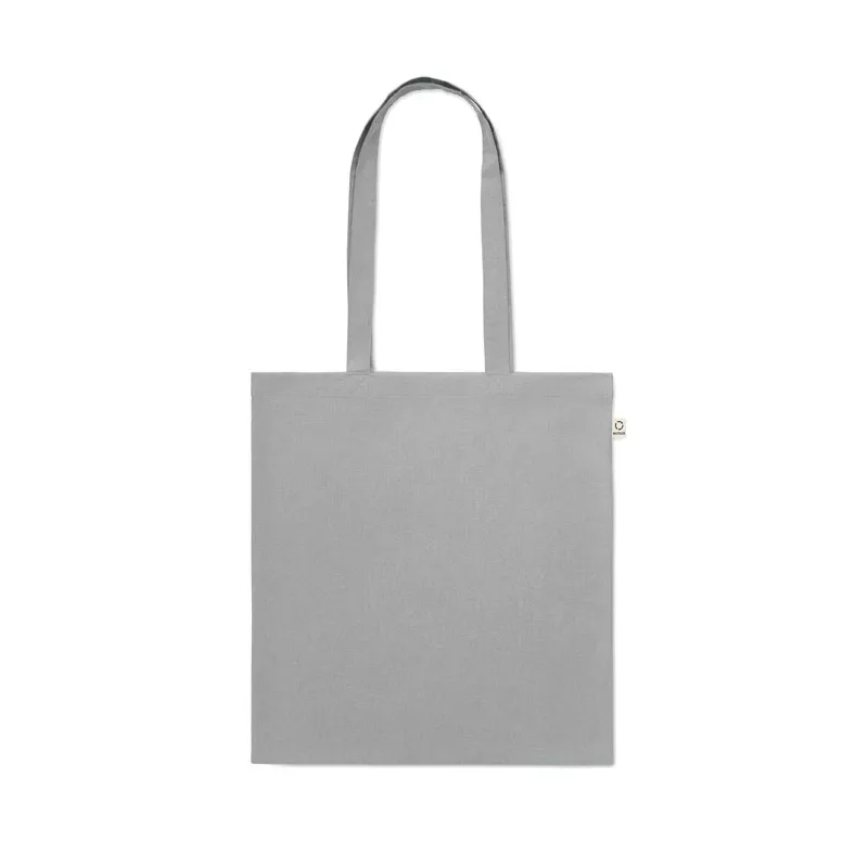 Torba z bawełny z recyklingu 140 g/m² VIVEKA COLOUR - Szary (MO2302-07)
