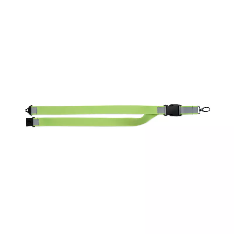 Smycz odblaskowa z RPET z karabińczykiem 25 mm TOSEE - Fluorescencyjny Zólty (MO2825-70)