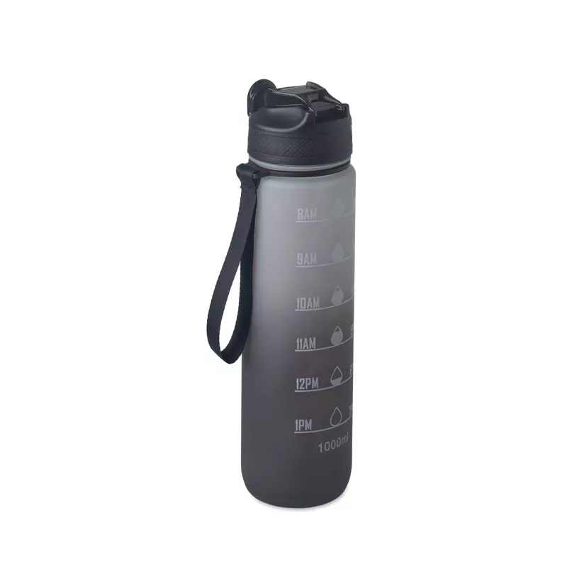 Butelka sportowa RPET 1000 ml ze słomką ACTIVATE - Czarny (MO2489-03)